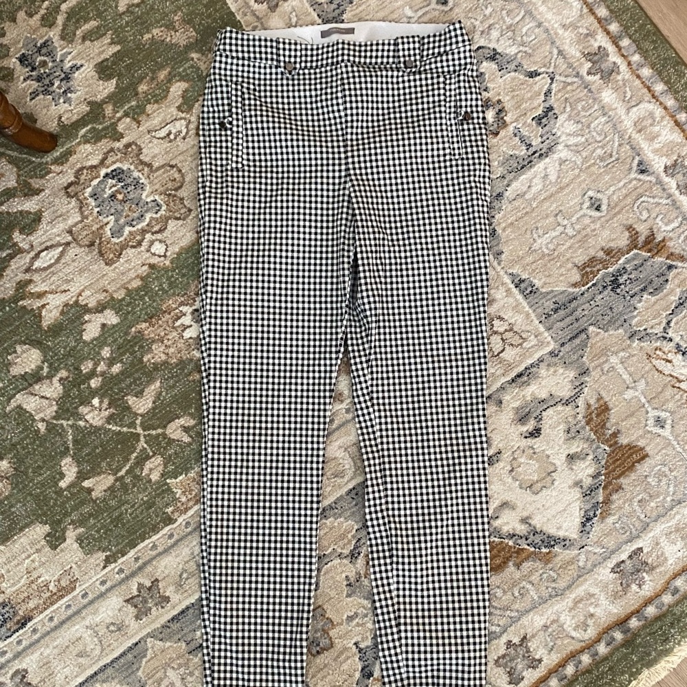 Maurices Women's Black and White Checkered Pants
